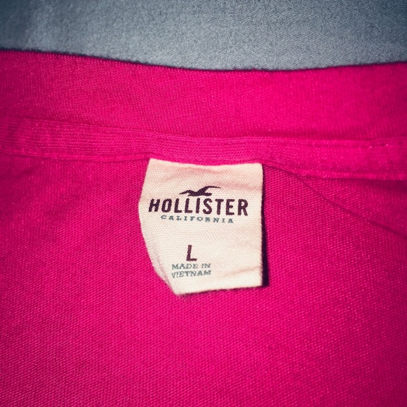 Hollister Pink Half Sleeve Shirt - Picture 2 of 4